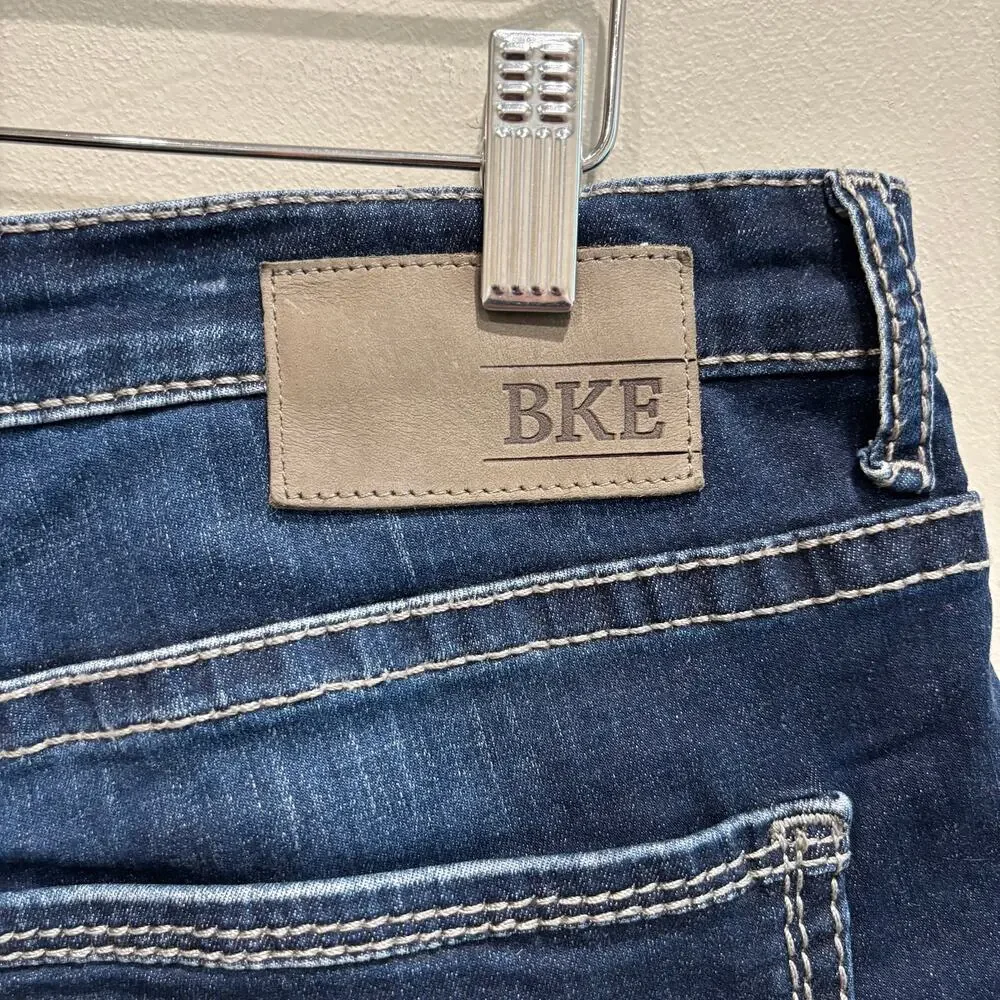 BKE Men’s Tyler Straight Leg Jeans Dark Blue - Size: 38 Regular